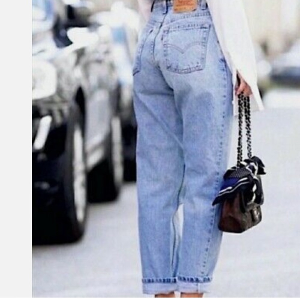 Levi's 550 Women's 90's High-Waisted 100% Cotton Tapered Leg Relaxed Jeans
